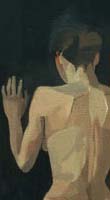 Detail from right figure in Mourning